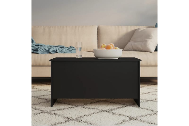 beBasic Salongbord svart 102x55,5x52,5 cm konstruert tre - Svart - Møbler - Bord - Avlastningsbord - Lampebord & sidebord