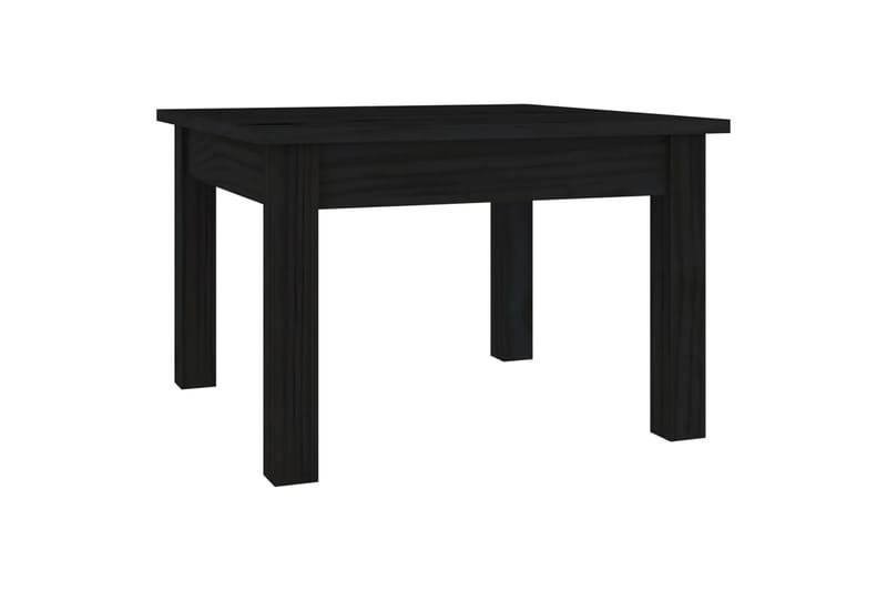 beBasic Salongbord svart 45x45x30 cm heltre furu - Svart - Lampebord & sidebord - Brettbord og småbord
