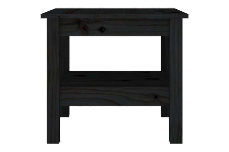 beBasic Salongbord svart 45x45x40 cm heltre furu - Svart - Lampebord & sidebord - Brettbord og småbord