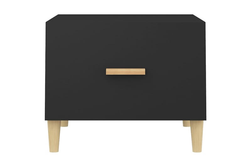 beBasic Salongbord svart 50x50x40 cm konstruert tre - Svart - Møbler - Bord - Avlastningsbord - Lampebord & sidebord