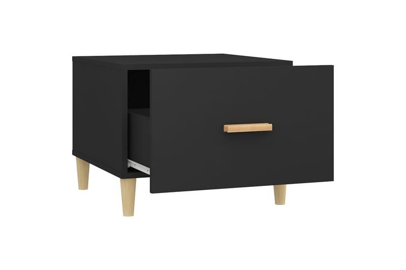 beBasic Salongbord svart 50x50x40 cm konstruert tre - Svart - Møbler - Bord - Avlastningsbord - Lampebord & sidebord