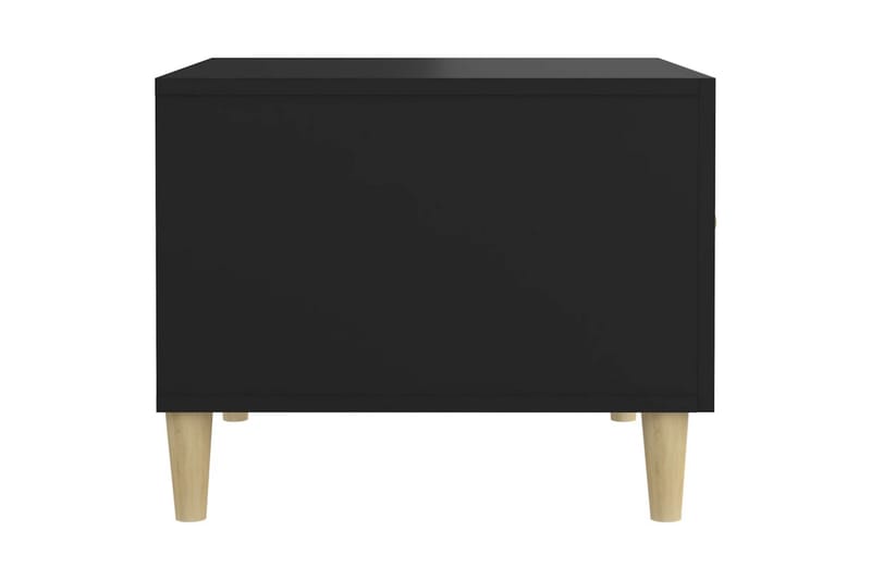 beBasic Salongbord svart 50x50x40 cm konstruert tre - Svart - Møbler - Bord - Avlastningsbord - Lampebord & sidebord