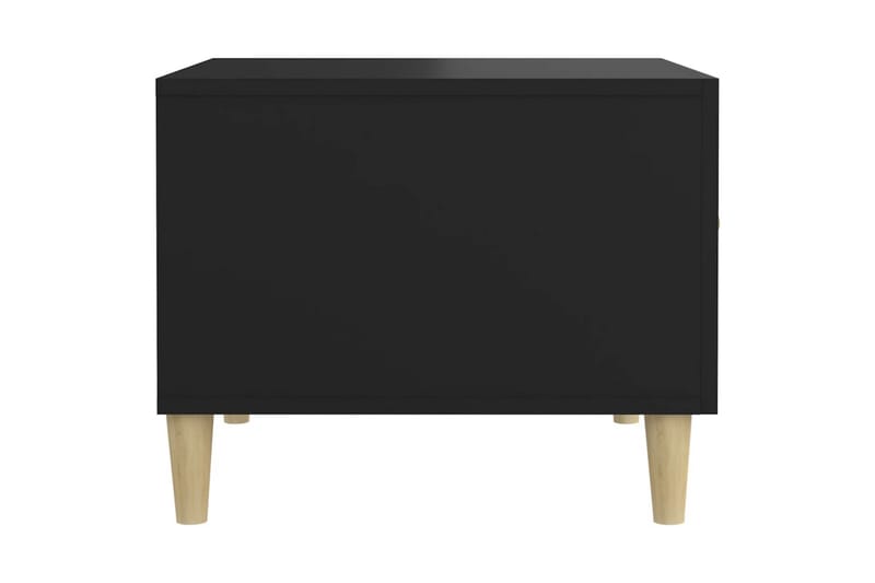 beBasic Salongbord svart 50x50x40 cm konstruert tre - Svart - Lampebord & sidebord - Brettbord og småbord