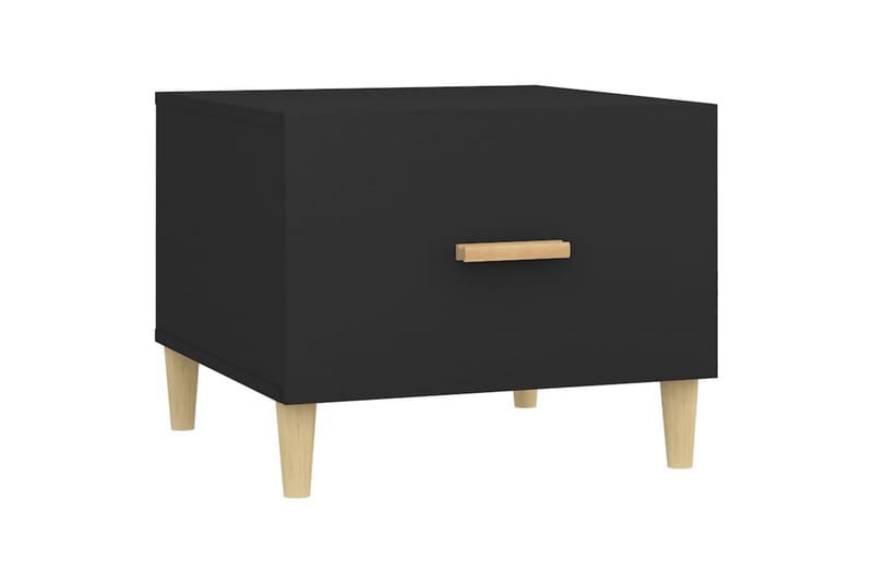 beBasic Salongbord svart 50x50x40 cm konstruert tre - Svart - Møbler - Bord - Avlastningsbord - Lampebord & sidebord