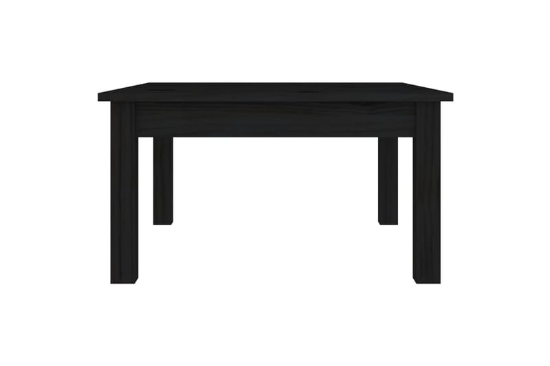 beBasic Salongbord svart 55x55x30 cm heltre furu - Svart - Lampebord & sidebord - Brettbord og småbord