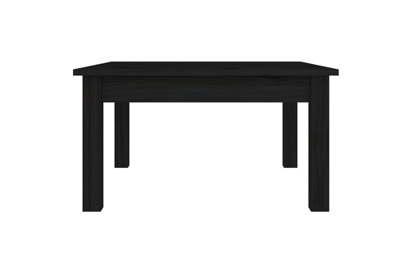 beBasic Salongbord svart 55x55x30 cm heltre furu - Svart - Møbler - Bord - Avlastningsbord - Lampebord & sidebord