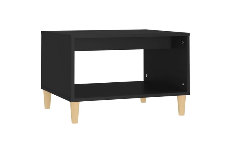 beBasic Salongbord svart 60x40x50 cm konstruert tre - Svart - Møbler - Bord - Avlastningsbord - Lampebord & sidebord