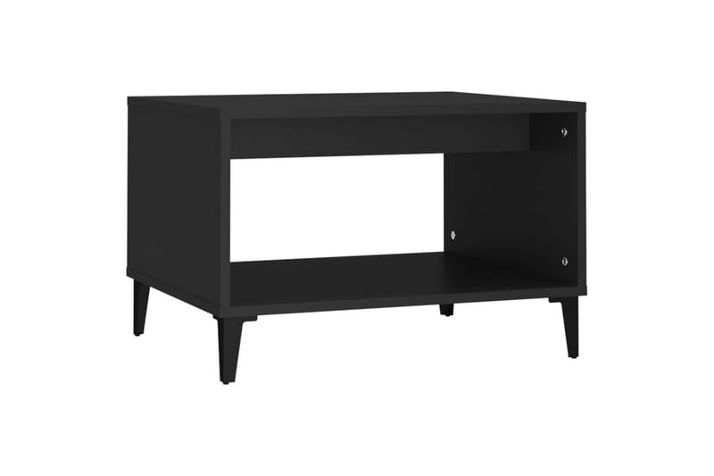 beBasic Salongbord svart 60x50x40 cm konstruert tre - Svart - Lampebord & sidebord - Brettbord og småbord