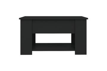 beBasic Salongbord svart 79x49x41 cm konstruert tre - Svart - Møbler - Bord - Avlastningsbord - Lampebord & sidebord