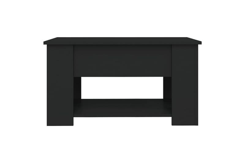 beBasic Salongbord svart 79x49x41 cm konstruert tre - Svart - Lampebord & sidebord - Brettbord og småbord