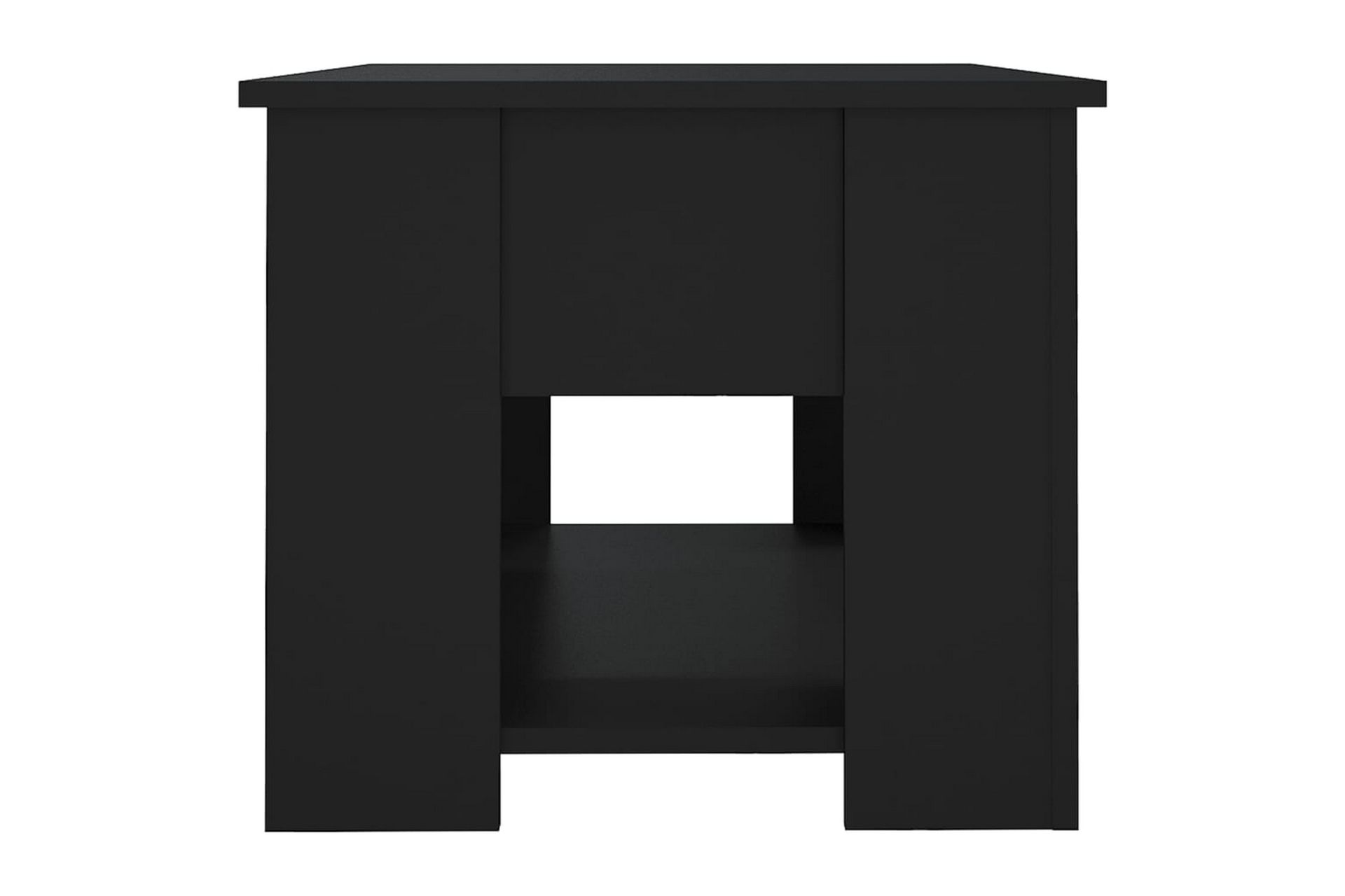 beBasic Salongbord svart 79x49x41 cm konstruert tre - Svart - Møbler - Bord - Avlastningsbord - Lampebord & sidebord