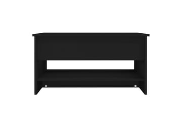 beBasic Salongbord svart 80x50x40 cm konstruert tre - Svart - Møbler - Bord - Avlastningsbord - Lampebord & sidebord