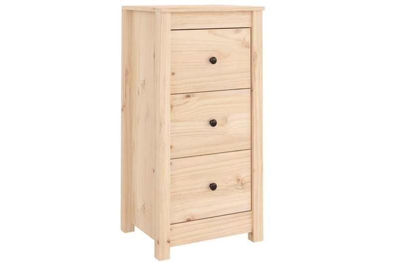 beBasic Skjenk 40x35x80 cm heltre furu - Brun - Møbler - Bord - Avlastningsbord - Lampebord & sidebord