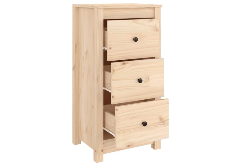 beBasic Skjenk 40x35x80 cm heltre furu - Brun - Møbler - Bord - Avlastningsbord - Lampebord & sidebord