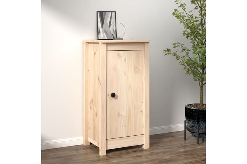 beBasic Skjenk 40x35x80 cm heltre furu - Brun - Møbler - Bord - Avlastningsbord - Lampebord & sidebord