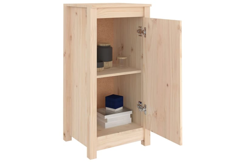 beBasic Skjenk 40x35x80 cm heltre furu - Brun - Lampebord & sidebord - Brettbord og småbord