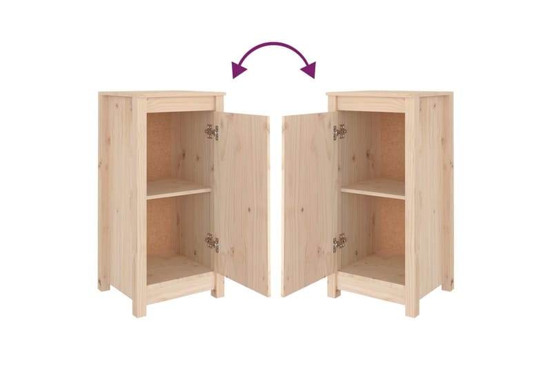 beBasic Skjenk 40x35x80 cm heltre furu - Brun - Møbler - Bord - Avlastningsbord - Lampebord & sidebord