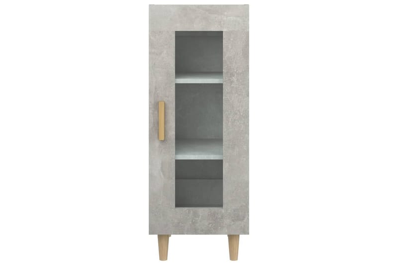 beBasic Skjenk betonggrå 34,5x34x90 cm konstruert tre - GrÃ¥ - Møbler - Bord - Avlastningsbord - Lampebord & sidebord