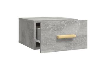beBasic Veggmontert nattbord 2 stk betonggrå 35x35x20 cm - GrÃ¥ - Møbler - Bord - Avlastningsbord - Sengebord & nattbord