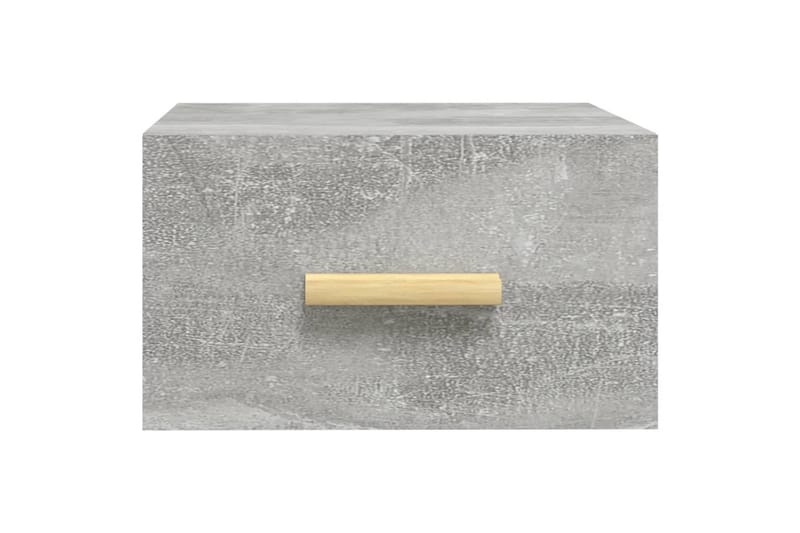 beBasic Veggmontert nattbord 2 stk betonggrå 35x35x20 cm - GrÃ¥ - Møbler - Bord - Avlastningsbord - Sengebord & nattbord