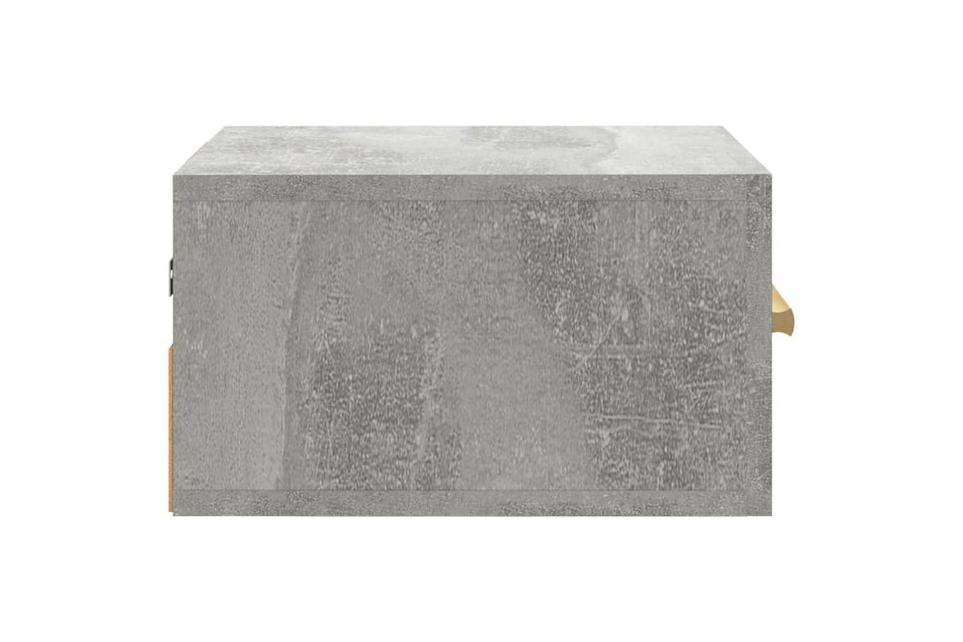 beBasic Veggmontert nattbord 2 stk betonggrå 35x35x20 cm - GrÃ¥ - Møbler - Bord - Avlastningsbord - Sengebord & nattbord