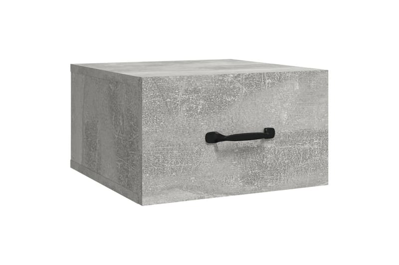 beBasic Veggmontert nattbord 2 stk betonggrå 35x35x20 cm - GrÃ¥ - Møbler - Bord - Avlastningsbord - Sengebord & nattbord