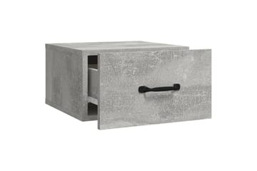 beBasic Veggmontert nattbord 2 stk betonggrå 35x35x20 cm - GrÃ¥ - Møbler - Bord - Avlastningsbord - Sengebord & nattbord