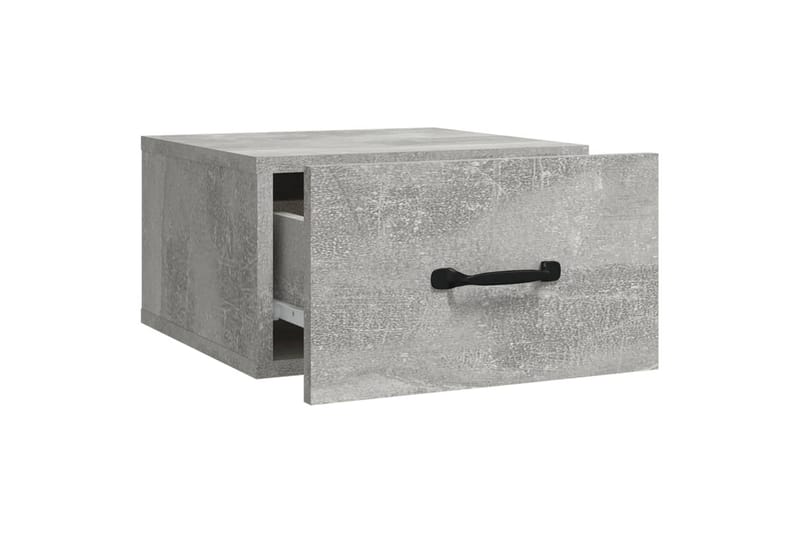 beBasic Veggmontert nattbord 2 stk betonggrå 35x35x20 cm - GrÃ¥ - Møbler - Bord - Avlastningsbord - Sengebord & nattbord