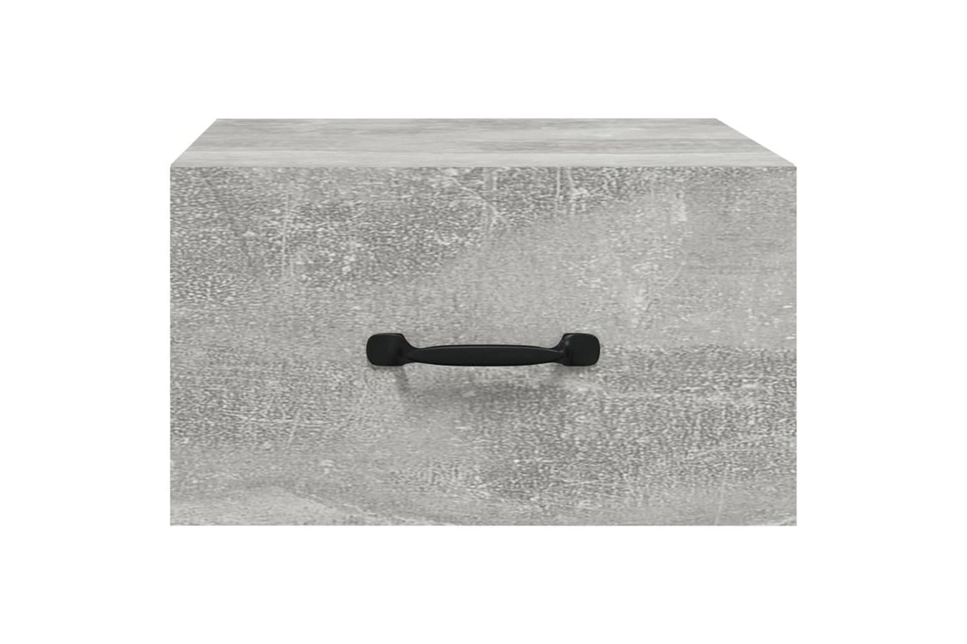 beBasic Veggmontert nattbord 2 stk betonggrå 35x35x20 cm - GrÃ¥ - Møbler - Bord - Avlastningsbord - Sengebord & nattbord