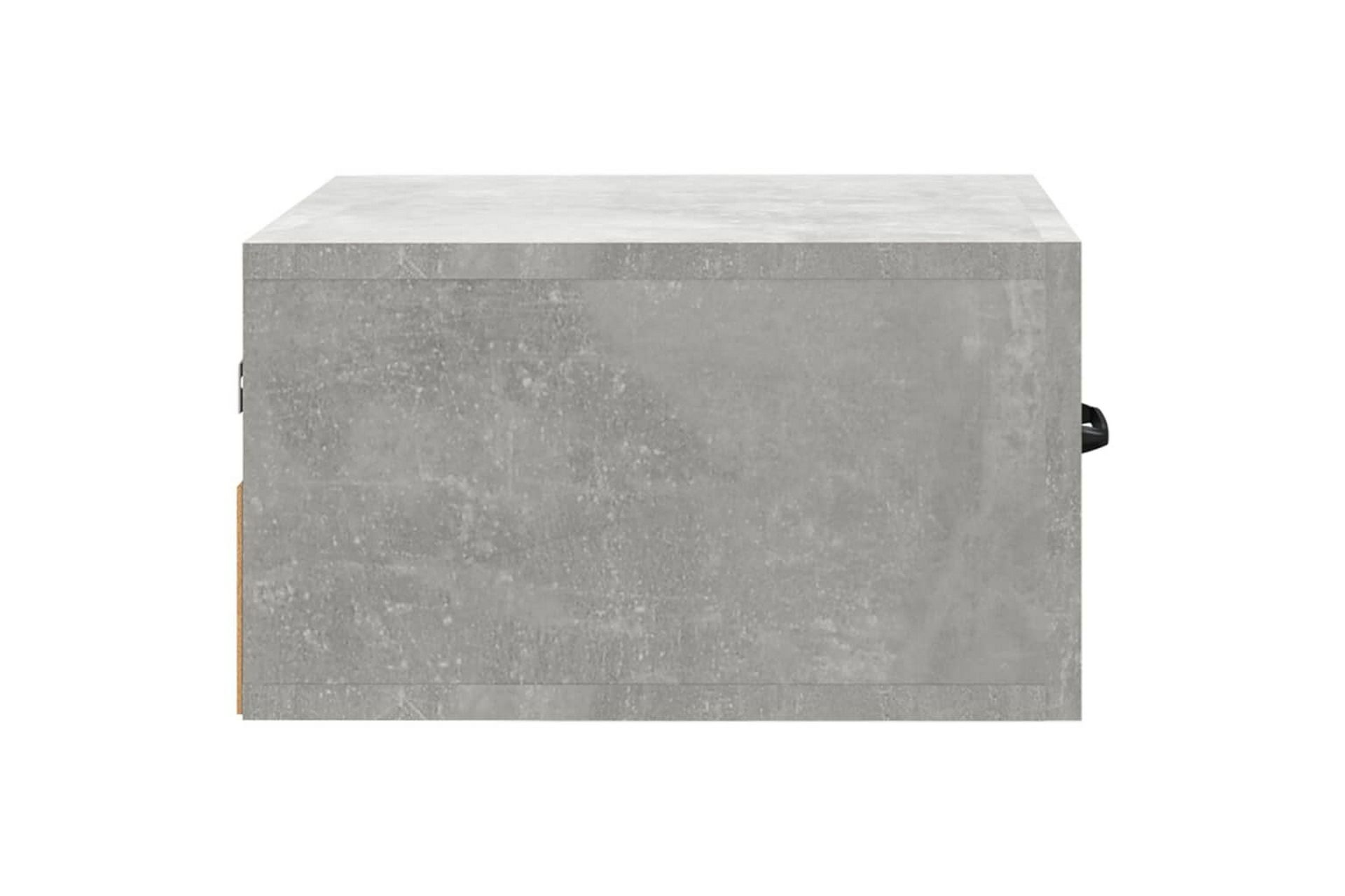 beBasic Veggmontert nattbord 2 stk betonggrå 35x35x20 cm - GrÃ¥ - Møbler - Bord - Avlastningsbord - Sengebord & nattbord
