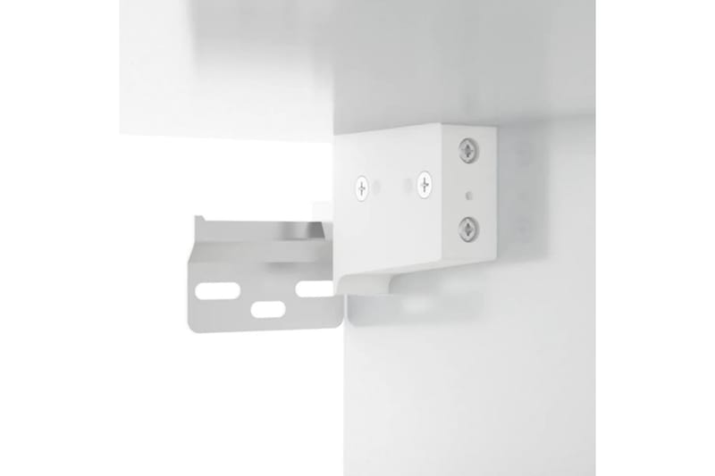 beBasic Veggmontert nattbord 2 stk høyglans hvit 35x35x20 cm - Hvit - Møbler - Bord - Avlastningsbord - Sengebord & nattbord