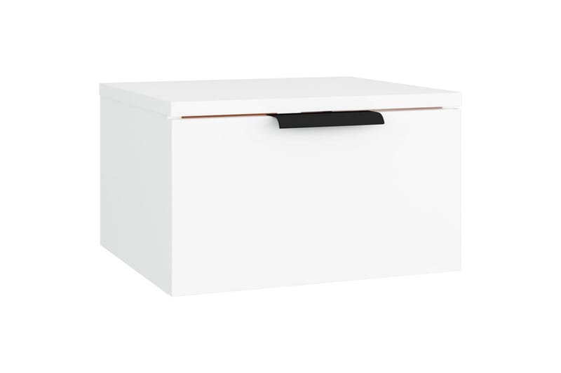 beBasic Veggmontert nattbord 2 stk hvit 34x30x20 cm - Hvit - Møbler - Bord - Avlastningsbord - Sengebord & nattbord
