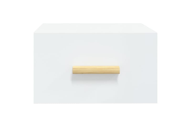 beBasic Veggmontert nattbord 2 stk hvit 35x35x20 cm - Hvit - Møbler - Bord - Avlastningsbord - Sengebord & nattbord