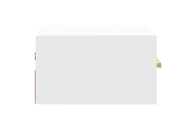 beBasic Veggmontert nattbord 2 stk hvit 35x35x20 cm - Hvit - Møbler - Bord - Avlastningsbord - Sengebord & nattbord