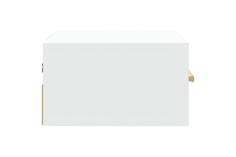 beBasic Veggmontert nattbord 2 stk hvit 35x35x20 cm - Hvit - Sengebord & nattbord