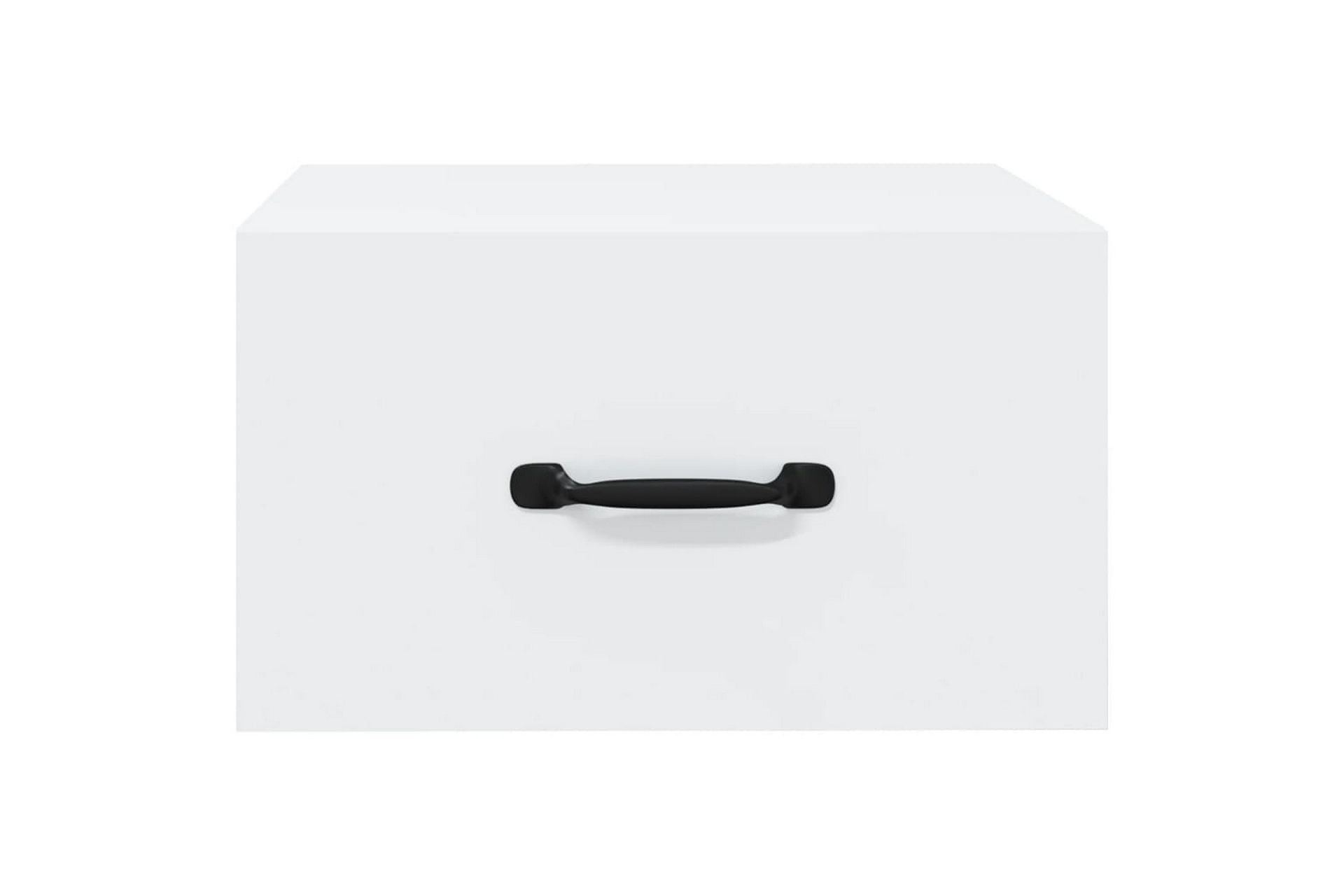 beBasic Veggmontert nattbord 2 stk hvit 35x35x20 cm - Hvit - Møbler - Bord - Avlastningsbord - Sengebord & nattbord