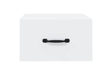 beBasic Veggmontert nattbord 2 stk hvit 35x35x20 cm - Hvit - Møbler - Bord - Avlastningsbord - Sengebord & nattbord