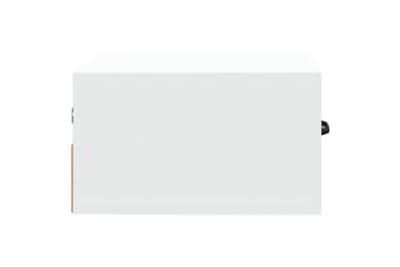 beBasic Veggmontert nattbord 2 stk hvit 35x35x20 cm - Hvit - Møbler - Bord - Avlastningsbord - Sengebord & nattbord
