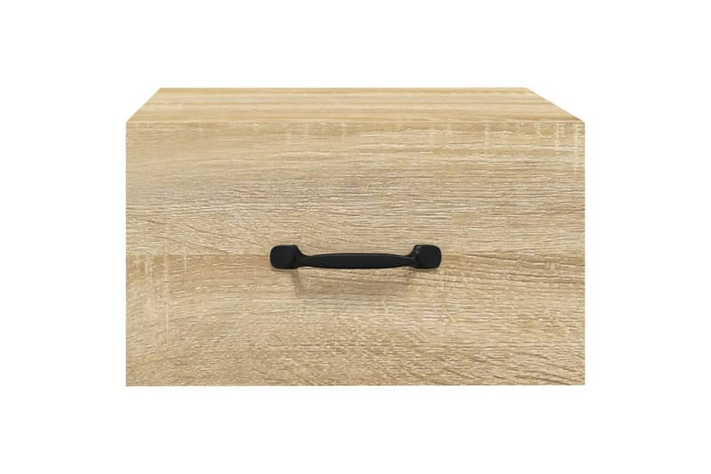 beBasic Veggmontert nattbord 2 stk sonoma eik 35x35x20 cm - Brun - Møbler - Bord - Avlastningsbord - Sengebord & nattbord