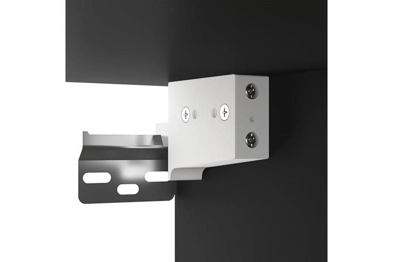 beBasic Veggmontert nattbord 2 stk svart 35x35x20 cm - Svart - Møbler - Bord - Avlastningsbord - Sengebord & nattbord