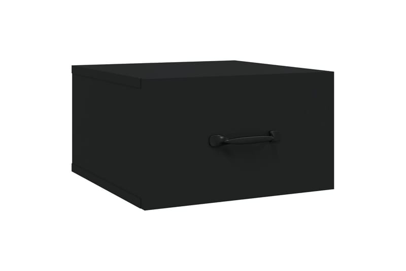 beBasic Veggmontert nattbord 2 stk svart 35x35x20 cm - Svart - Møbler - Bord - Avlastningsbord - Sengebord & nattbord