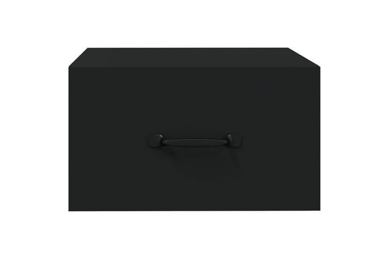beBasic Veggmontert nattbord 2 stk svart 35x35x20 cm - Svart - Møbler - Bord - Avlastningsbord - Sengebord & nattbord