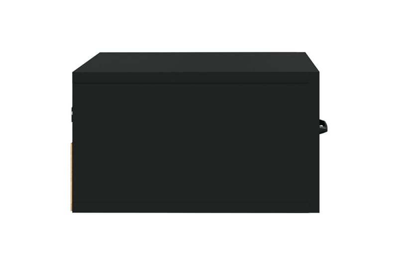 beBasic Veggmontert nattbord 2 stk svart 35x35x20 cm - Svart - Møbler - Bord - Avlastningsbord - Sengebord & nattbord