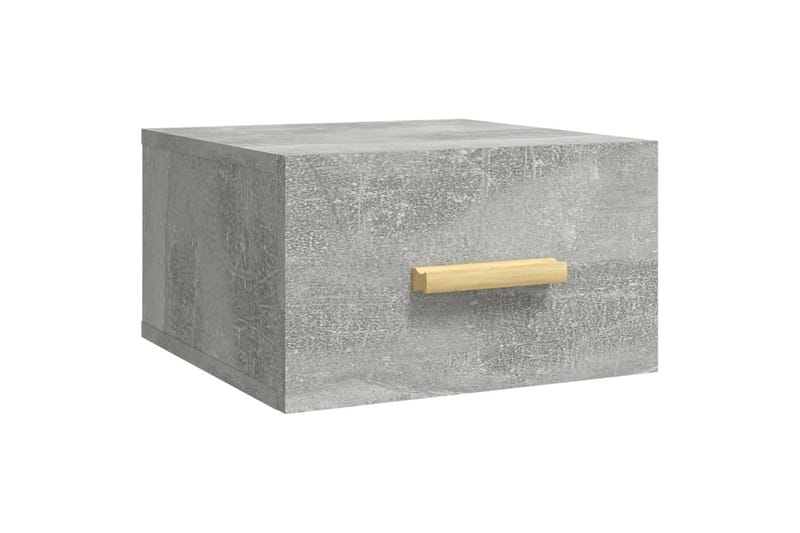 beBasic Veggmontert nattbord betonggrå 35x35x20 cm - GrÃ¥ - Møbler - Bord - Avlastningsbord - Sengebord & nattbord