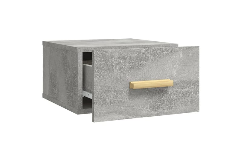 beBasic Veggmontert nattbord betonggrå 35x35x20 cm - GrÃ¥ - Møbler - Bord - Avlastningsbord - Sengebord & nattbord