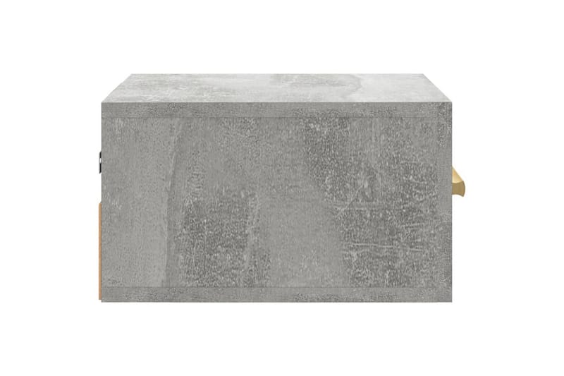 beBasic Veggmontert nattbord betonggrå 35x35x20 cm - GrÃ¥ - Møbler - Bord - Avlastningsbord - Sengebord & nattbord