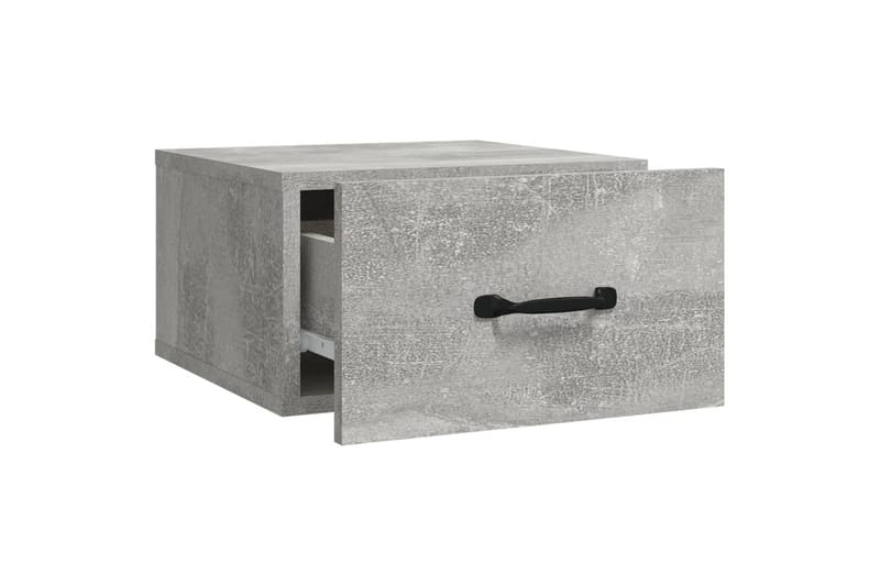 beBasic Veggmontert nattbord betonggrå 35x35x20 cm - GrÃ¥ - Sengebord & nattbord