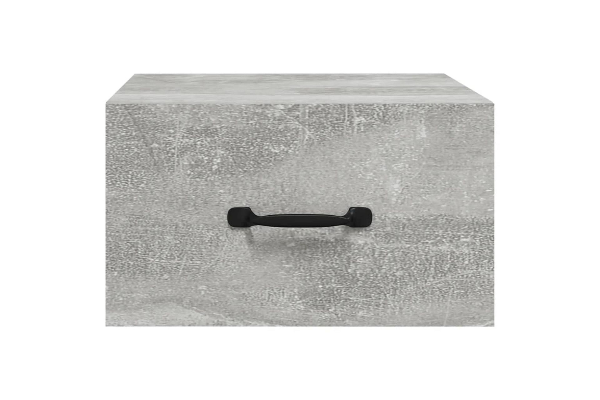 beBasic Veggmontert nattbord betonggrå 35x35x20 cm - GrÃ¥ - Møbler - Bord - Avlastningsbord - Sengebord & nattbord