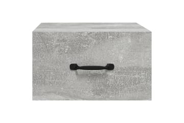 beBasic Veggmontert nattbord betonggrå 35x35x20 cm - GrÃ¥ - Møbler - Bord - Avlastningsbord - Sengebord & nattbord