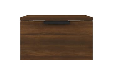 beBasic Veggmontert nattbord brun eik 34x30x20 cm - Brun - Møbler - Bord - Avlastningsbord - Sengebord & nattbord